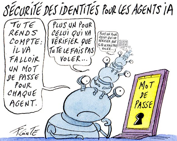 Dessin: Sécurité des identités pour les agents IA : le défi de la prolifération
